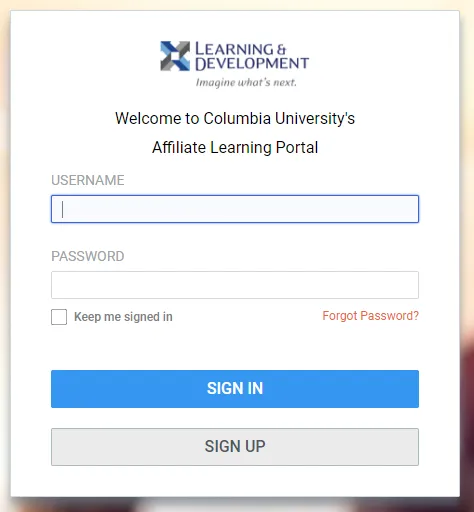 A sample of the ELM Affiliate Portal.